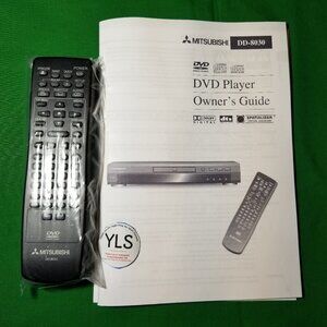 Mitsubishi DD-8030 DVD Player Remote Control New Sealed with Owner's Guide